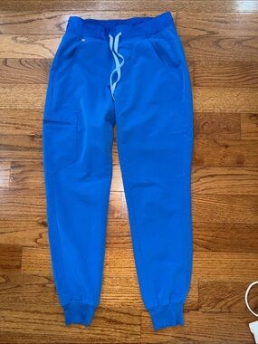 Figs Electric Blue Women's Jogger Sweatpants with Drawstring